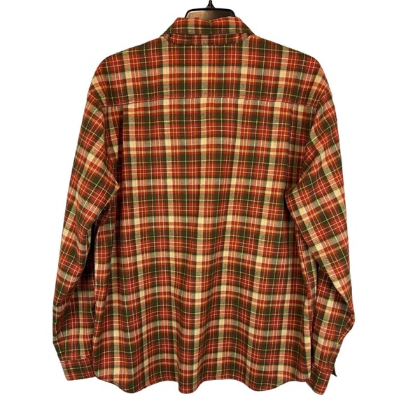 Royal Robbins Button Soft Flannel Shirt  Men's Size XL  NWOT  Burnt Orange Plaid - Picture 2 of 7